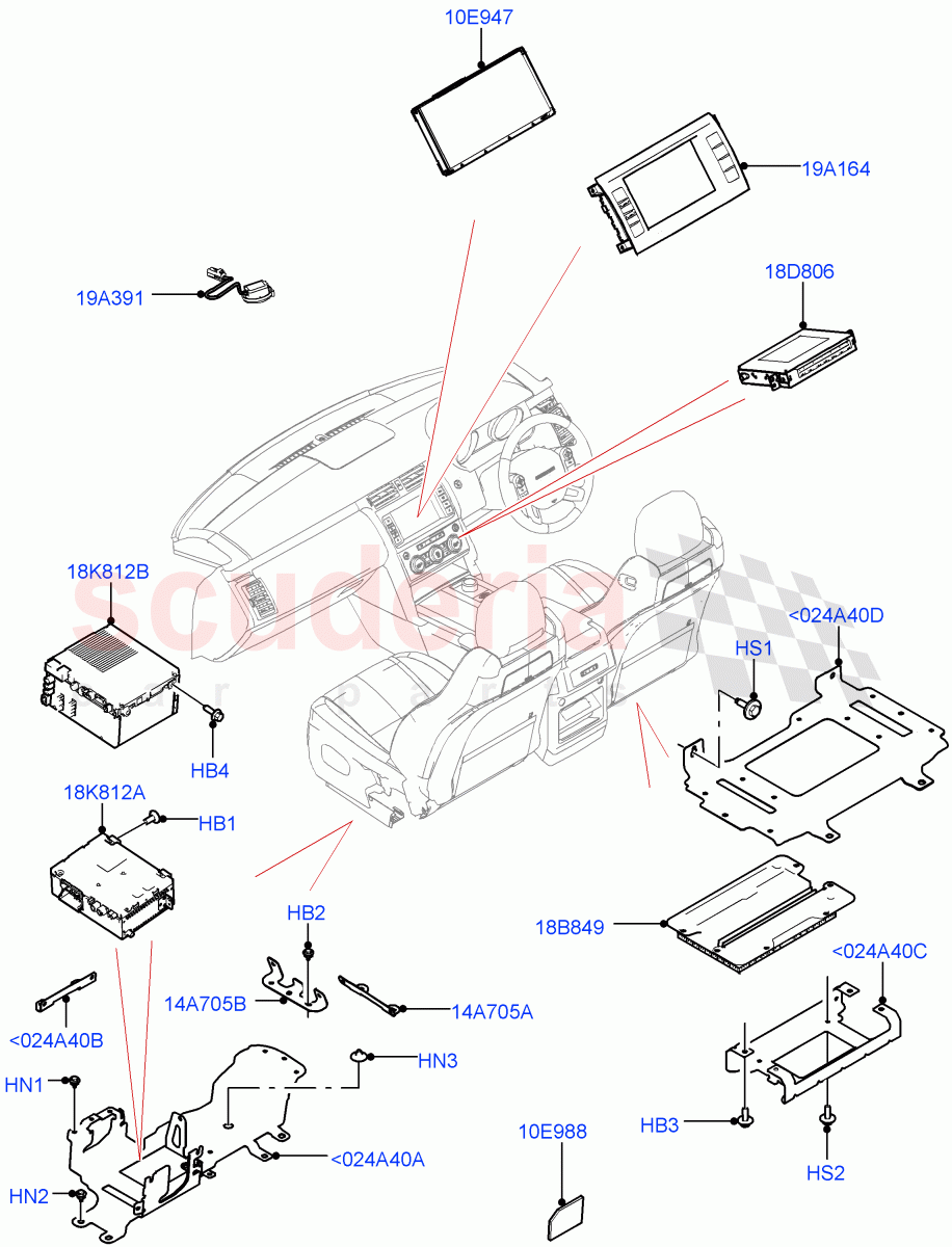 Audio Equipment - Original Fit(Solihull Plant Build)((V)FROMHA000001) of Land Rover Land Rover Discovery 5 (2017+) [3.0 Diesel 24V DOHC TC]