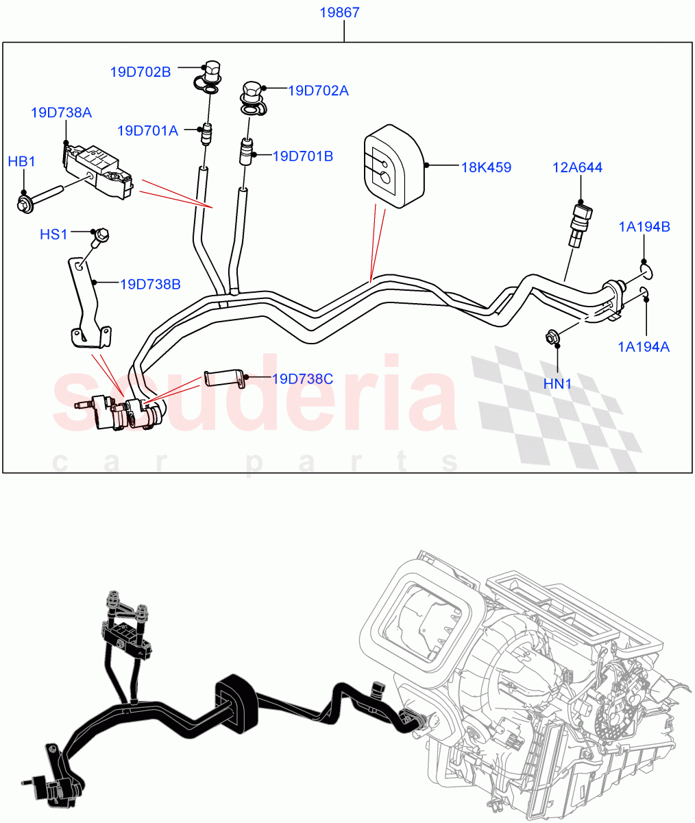 Air Conditioning System (Changsu (China), Air Conditioning Refrigerant-R134A) ((V) FROMMG575835) of Land Rover Land Rover Range Rover Evoque (2019+) [2.0 Turbo Diesel]