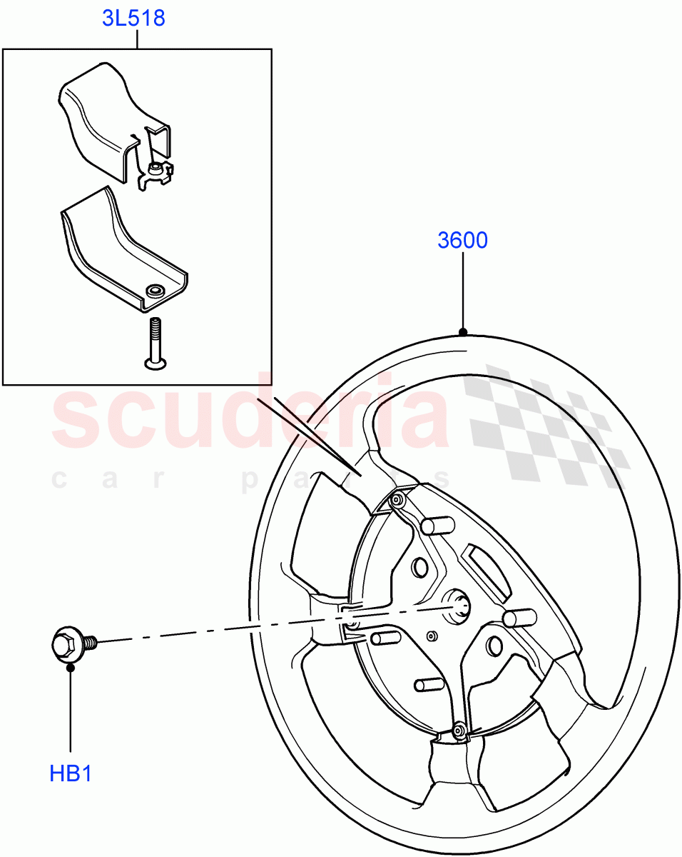 Steering Wheel((V)FROMAA000001) of Land Rover Land Rover Range Rover (2010-2012) [3.6 V8 32V DOHC EFI Diesel]