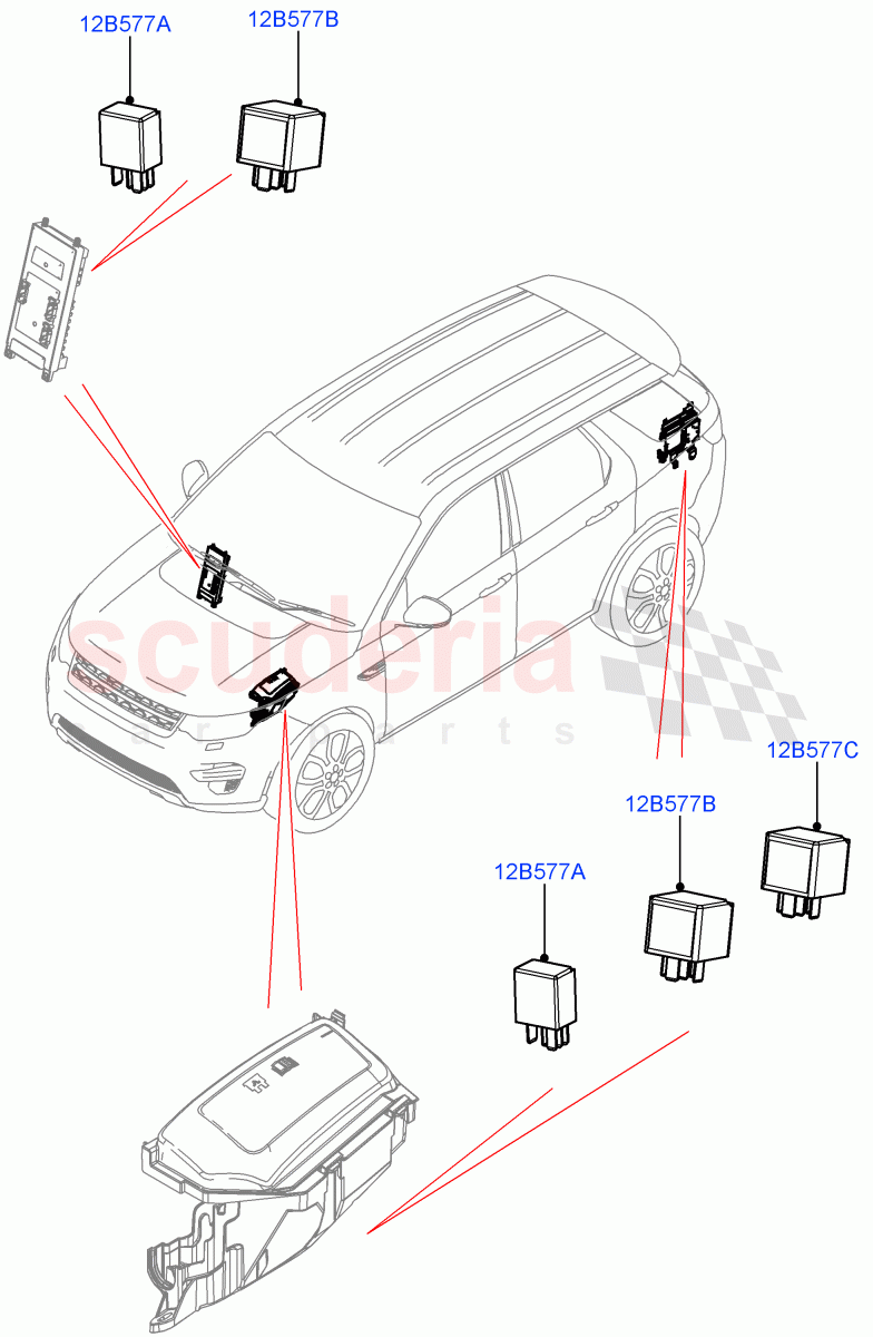 Relays(Itatiaia (Brazil))((V)FROMGT000001) of Land Rover Land Rover Discovery Sport (2015+) [2.0 Turbo Petrol GTDI]