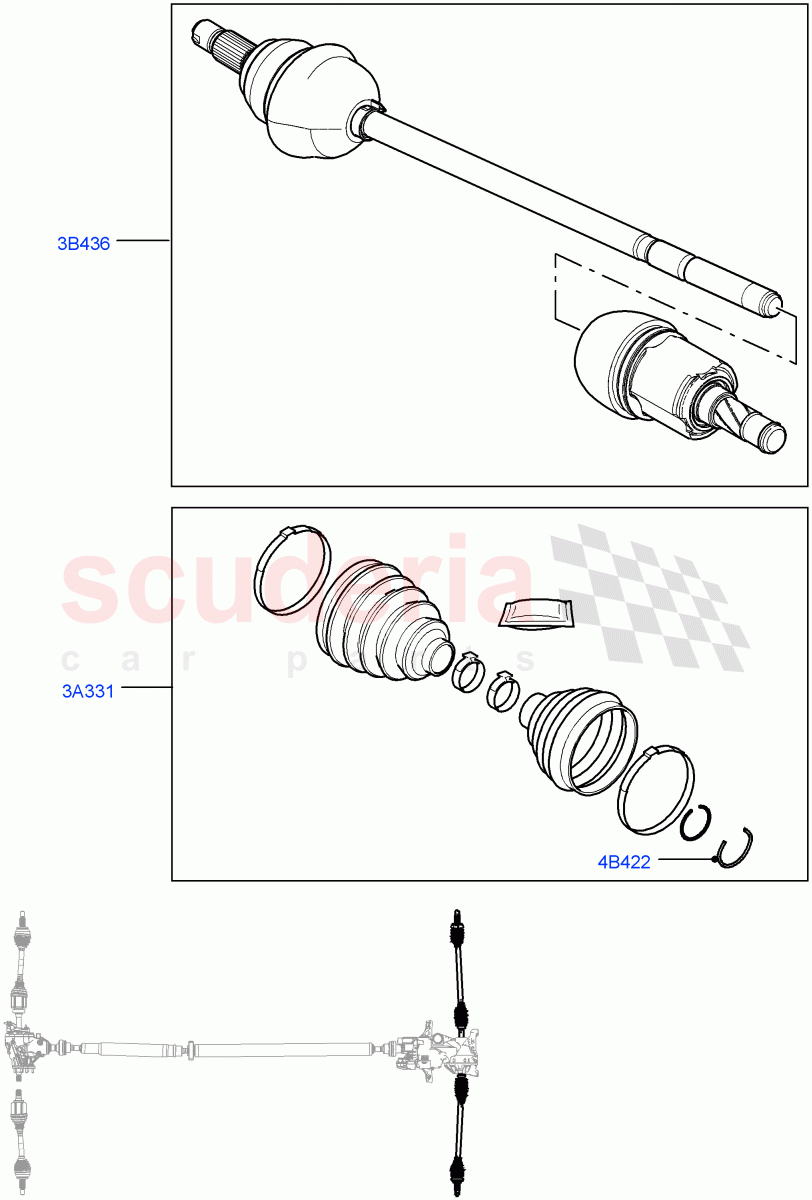 Drive Shaft - Rear Axle Drive (Changsu (China)) ((V) FROMEG000001) of Land Rover Land Rover Range Rover Evoque (2012-2018) [2.0 Turbo Petrol GTDI]