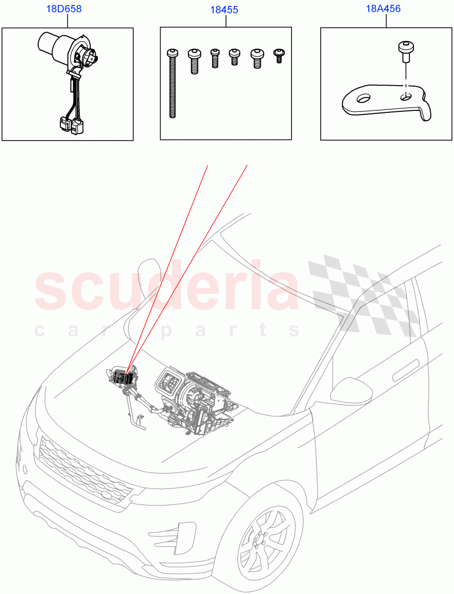 Auxiliary Fuel Fired Pre-Heater(Internal Components, Service Kit)(Itatiaia (Brazil),Fuel Fired Heater With Park Heat,Fuel Heater W/Pk Heat With Remote) of Land Rover Land Rover Range Rover Evoque (2019+) [2.0 Turbo Diesel AJ21D4]