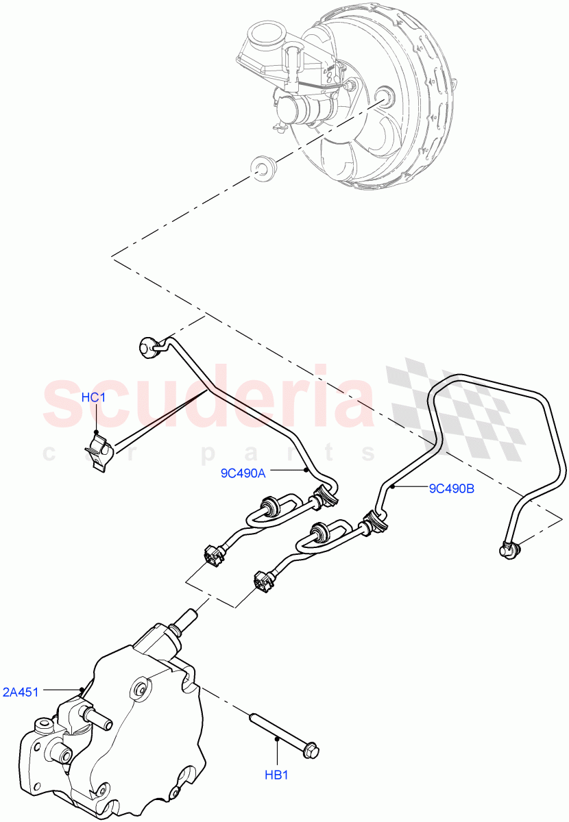 Vacuum Control And Air Injection(For Vehicles Without Stop/Start System)(2.2L CR DI 16V Diesel) of Land Rover Land Rover Discovery Sport (2015+) [2.2 Single Turbo Diesel]