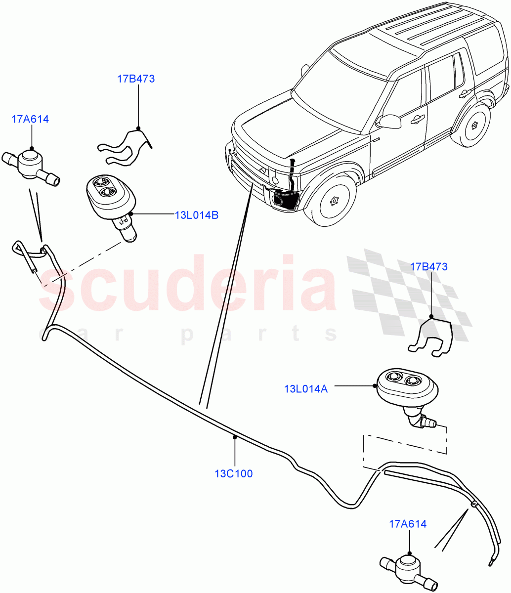 Headlamp Washer((V)FROMAA000001) of Land Rover Land Rover Discovery 4 (2010-2016) [2.7 Diesel V6]