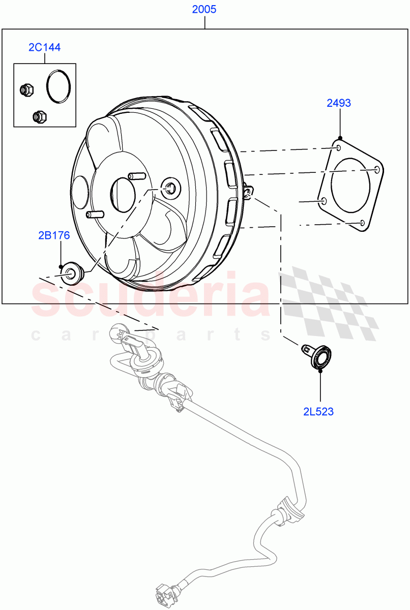 Brake Booster(Itatiaia (Brazil))((V)FROMGT000001) of Land Rover Land Rover Range Rover Evoque (2012-2018) [2.2 Single Turbo Diesel]