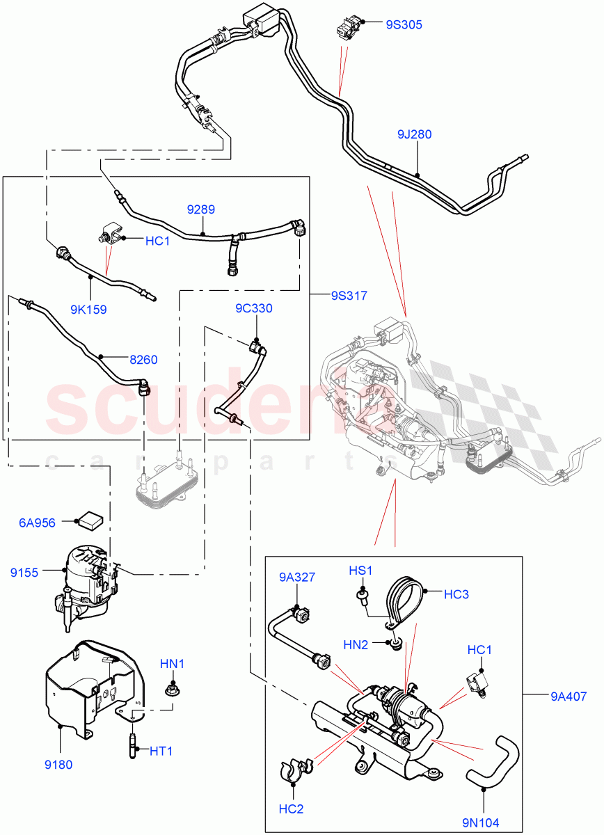 Fuel Filter (2.0L AJ20D4 Diesel Mid PTA, Itatiaia (Brazil), Fuel Tank-Diesel With Filters) ((V) FROMLT000001) of Land Rover Land Rover Discovery Sport (2015+) [2.0 Turbo Diesel]