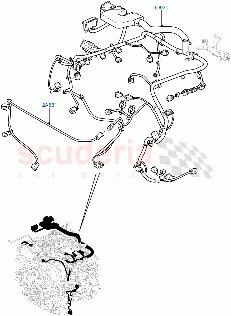 Electrical Wiring - Engine And Dash(Engine)(3.0L 24V DOHC V6 TC Diesel)((V)FROMAA000001) of Land Rover Land Rover Range Rover Sport (2010-2013) [3.6 V8 32V DOHC EFI Diesel]