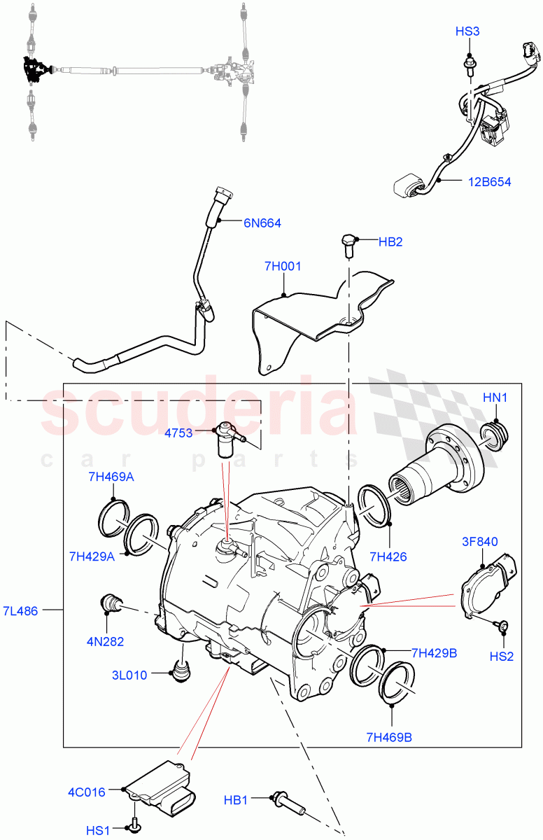 Front Axle Case(2.0L AJ20P4 Petrol High PTA,Changsu (China),2.0L AJ20P4 Petrol Mid PTA)((V)FROMKG446857) of Land Rover Land Rover Discovery Sport (2015+) [2.0 Turbo Diesel AJ21D4]