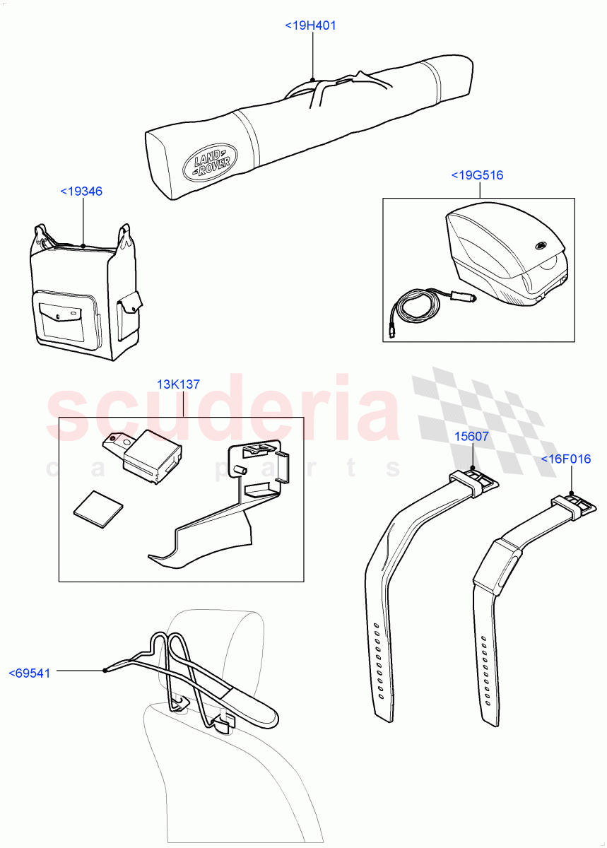 Touring Accessories(Accessory) of Land Rover Land Rover Range Rover (2012-2021) [5.0 OHC SGDI SC V8 Petrol]