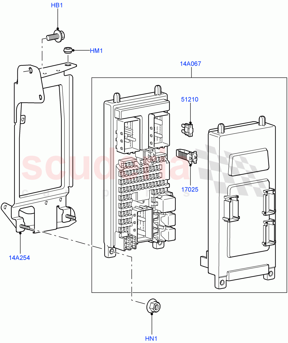 Fuses, Holders And Circuit Breakers(Passenger Compartment)((V)TO9A999999) of Land Rover Land Rover Range Rover Sport (2005-2009) [4.4 AJ Petrol V8]