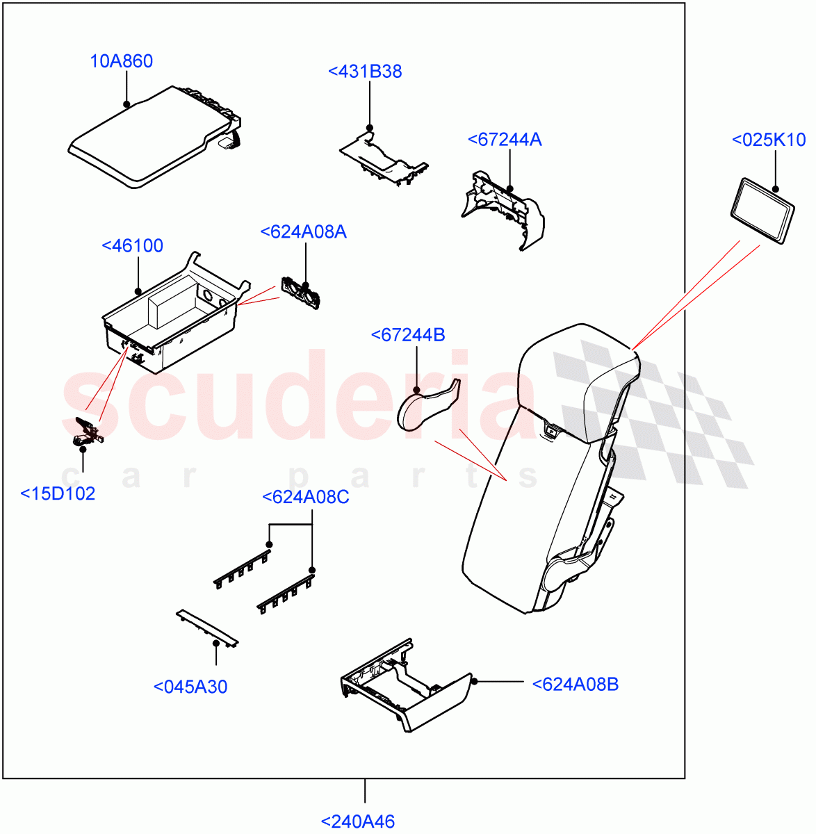 Rear Seat Covers(Armrest)(40/20/40 Super Slouch Rear Seat) of Land Rover Land Rover Range Rover (2022+) [4.4 V8 Turbo Petrol NC10]