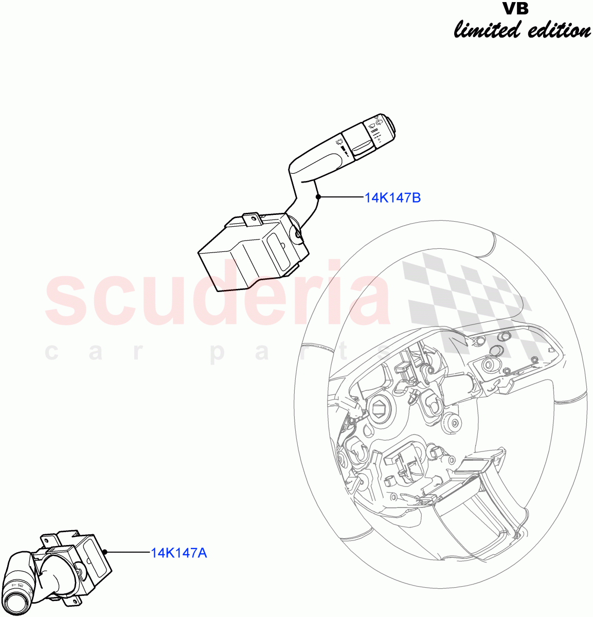 Switches(Steering Column)(Victoria Beckham Limited Edition,Halewood (UK)) of Land Rover Land Rover Range Rover Evoque (2012-2018) [2.2 Single Turbo Diesel]