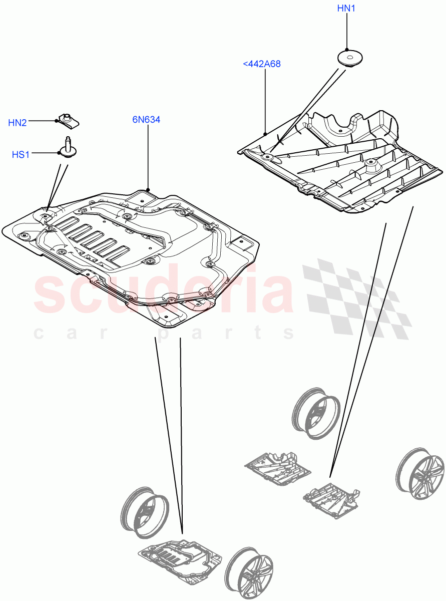 Splash And Heat Shields(Body)(Changsu (China))((V)FROMEG000001) of Land Rover Land Rover Range Rover Evoque (2012-2018) [2.2 Single Turbo Diesel]