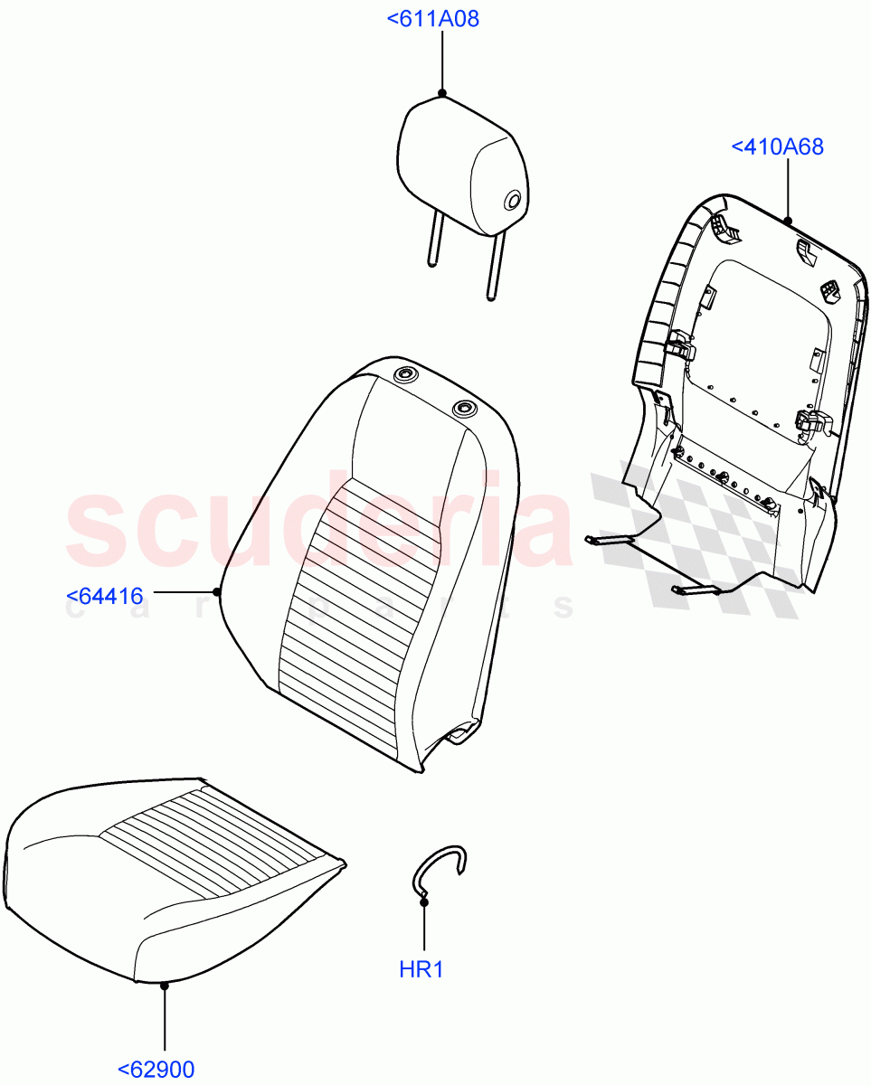 Front Seat Covers(Leather/Suede,Itatiaia (Brazil))((V)FROMGT000001) of Land Rover Land Rover Discovery Sport (2015+) [2.0 Turbo Petrol AJ200P]