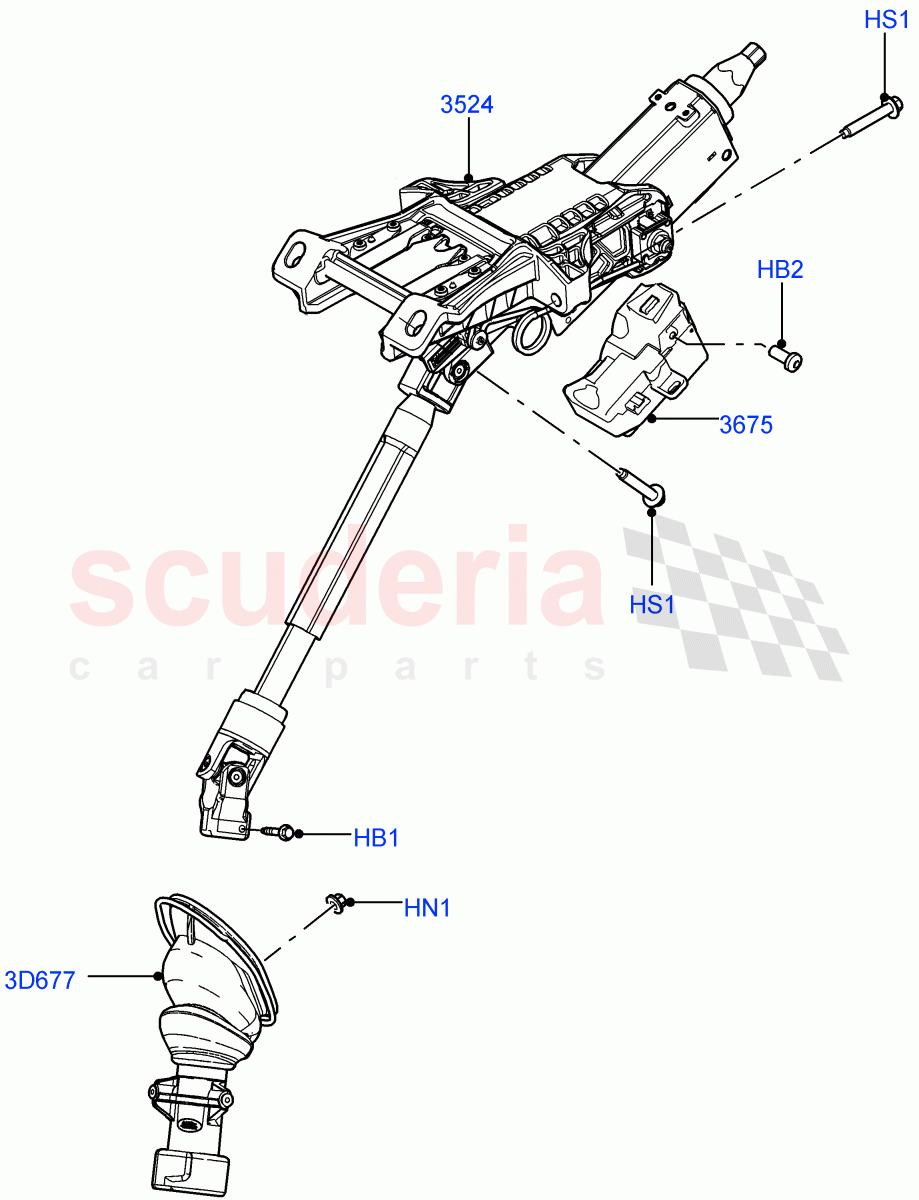 Steering Column(Halewood (UK)) of Land Rover Land Rover Range Rover Evoque (2012-2018) [2.0 Turbo Diesel]