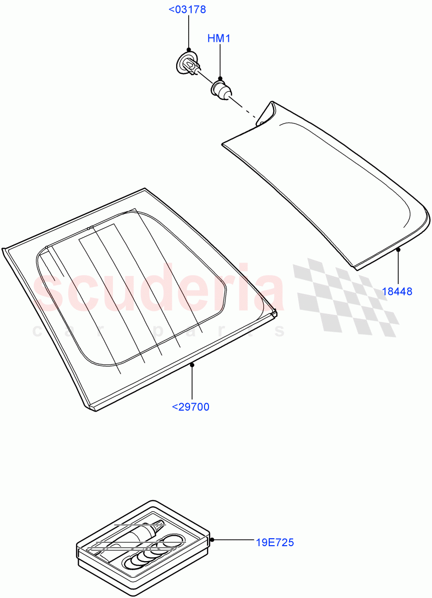 Quarter Windows((V)TO9A999999) of Land Rover Land Rover Range Rover Sport (2005-2009) [4.2 Petrol V8 Supercharged]