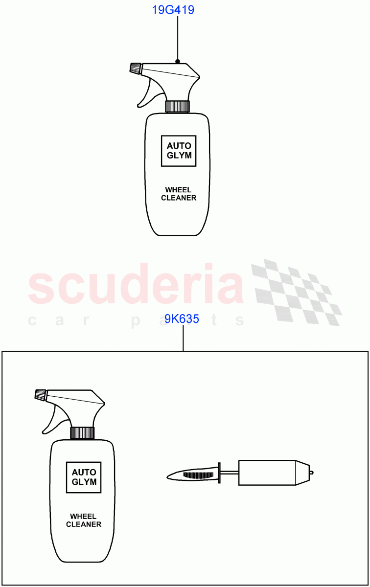 Cleaning Accessories (Exterior) (Halewood (UK)) of Land Rover Land Rover Range Rover Evoque (2019+) [2.0 Turbo Diesel]