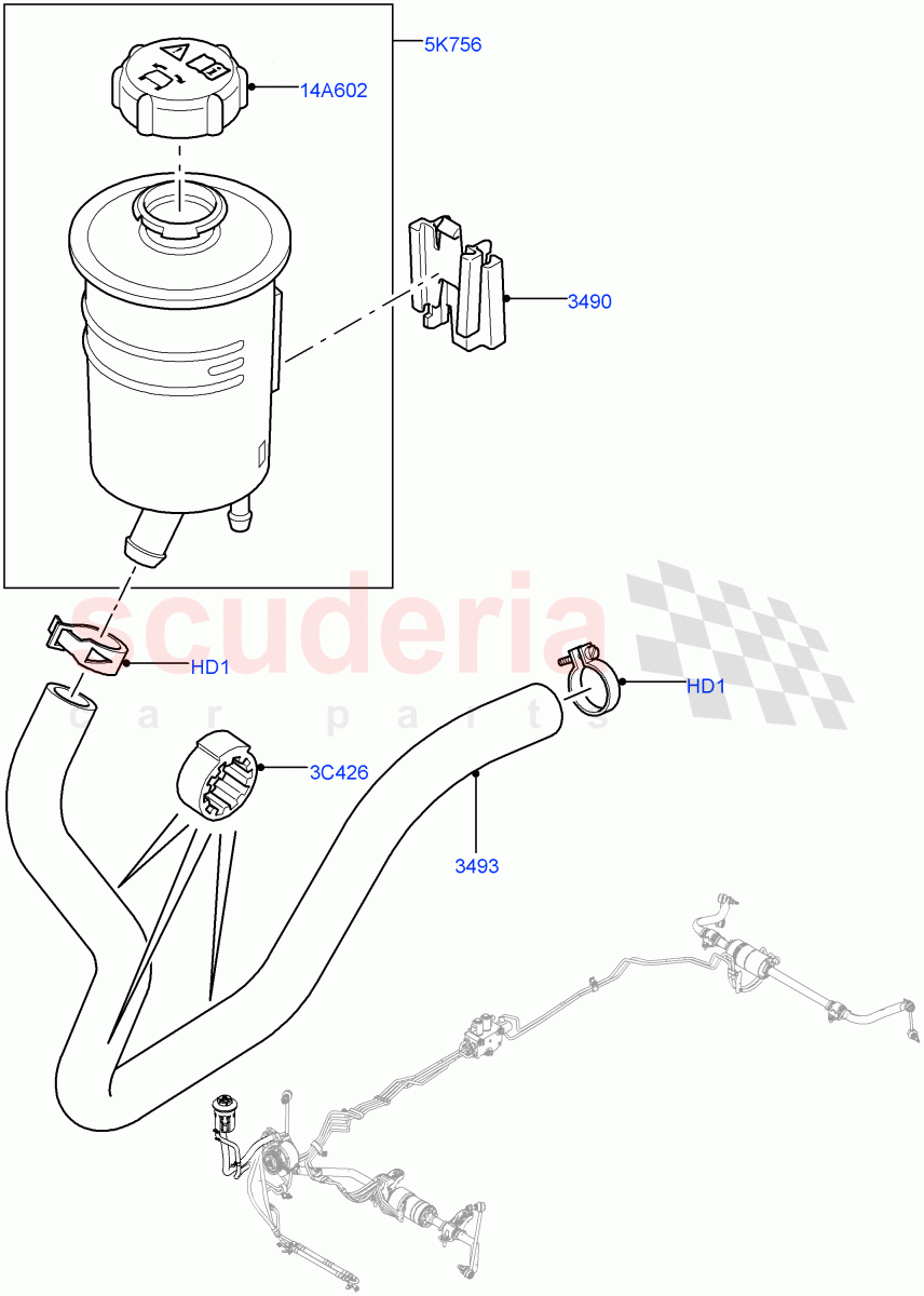 Active Anti-Roll Bar System(Reservoir)(With Roll Stability Control)((V)FROMAA000001) of Land Rover Land Rover Range Rover Sport (2010-2013) [3.6 V8 32V DOHC EFI Diesel]