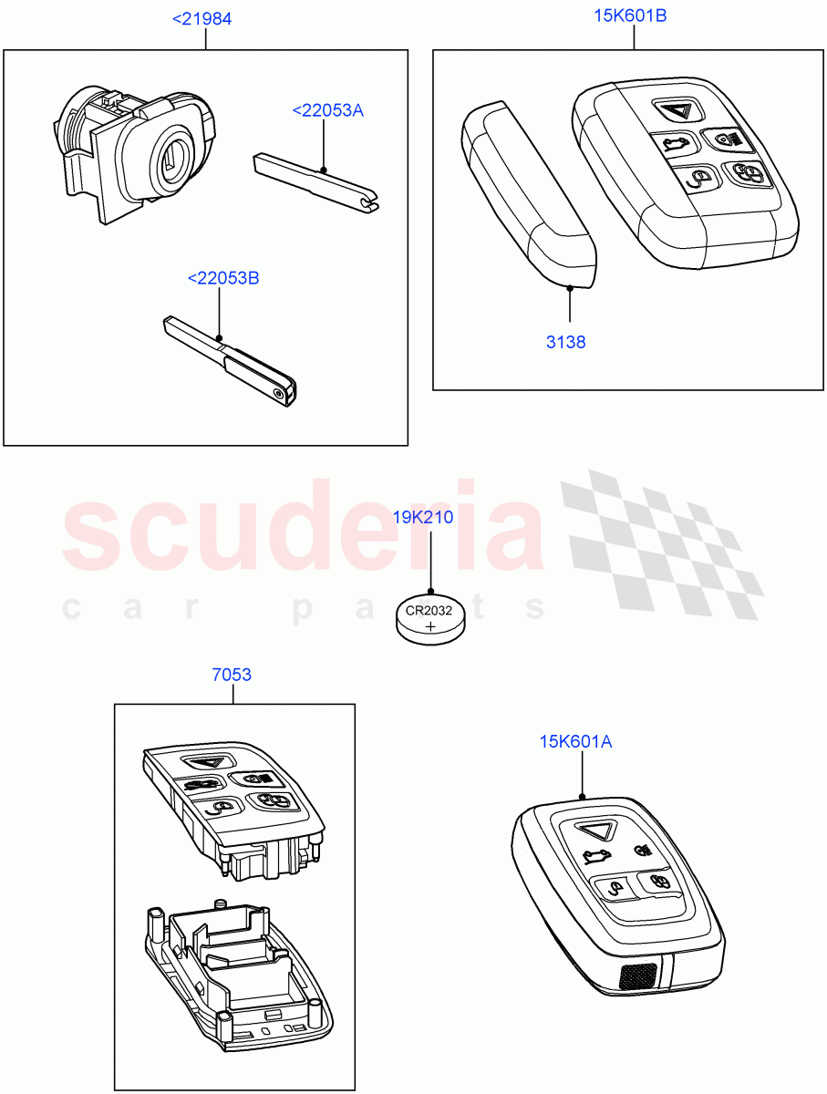 Vehicle Lock Sets And Repair Kits ((V) FROMAA000001) of Land Rover Land Rover Discovery 4 (2010-2016) [3.0 Diesel 24V DOHC TC]