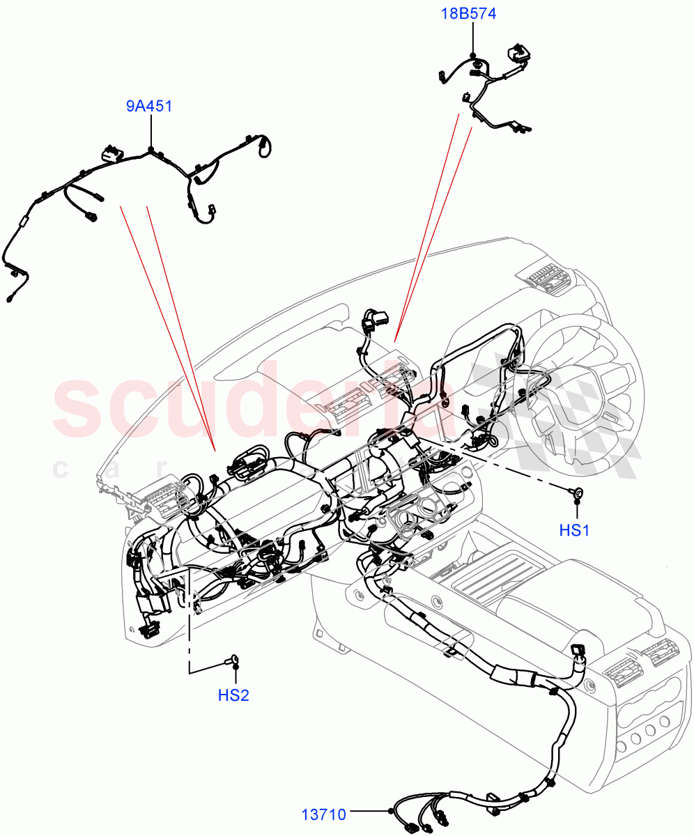 Facia Harness((V)FROMP2000001) of Land Rover Land Rover Defender (2020+) [3.0 I6 Turbo Petrol AJ20P6]