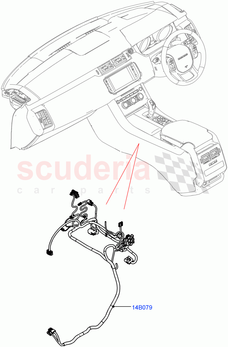 Electrical Wiring - Engine And Dash(Console)((V)FROMJA000001) of Land Rover Land Rover Range Rover Sport (2014+) [2.0 Turbo Diesel]