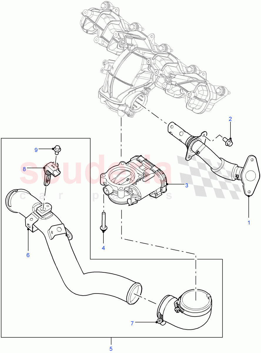 Emission Control - Valves/Hoses ((V) FROMCA000001) of Land Rover Land Rover Defender (2007-2016)