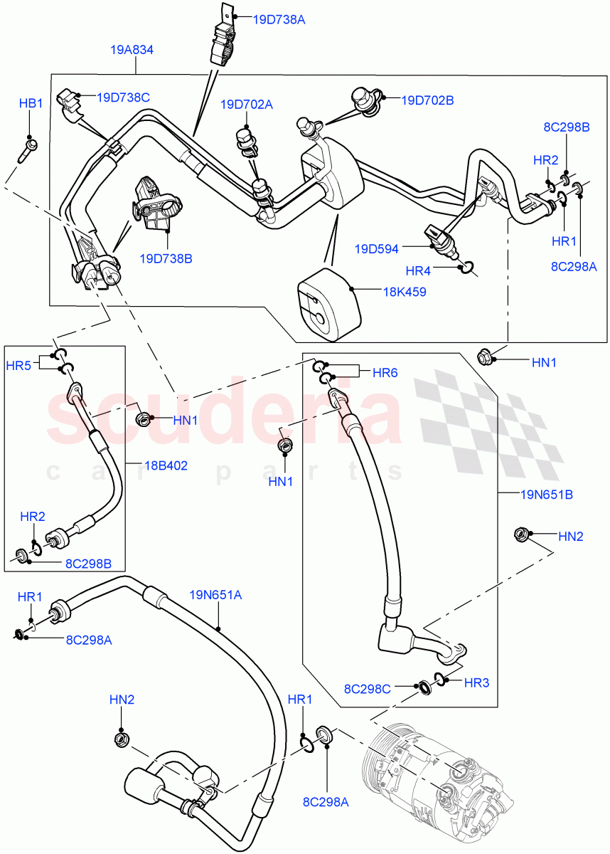 Air Conditioning System (Changsu (China)) ((V) FROMEG000001) of Land Rover Land Rover Range Rover Evoque (2012-2018) [2.0 Turbo Petrol GTDI]