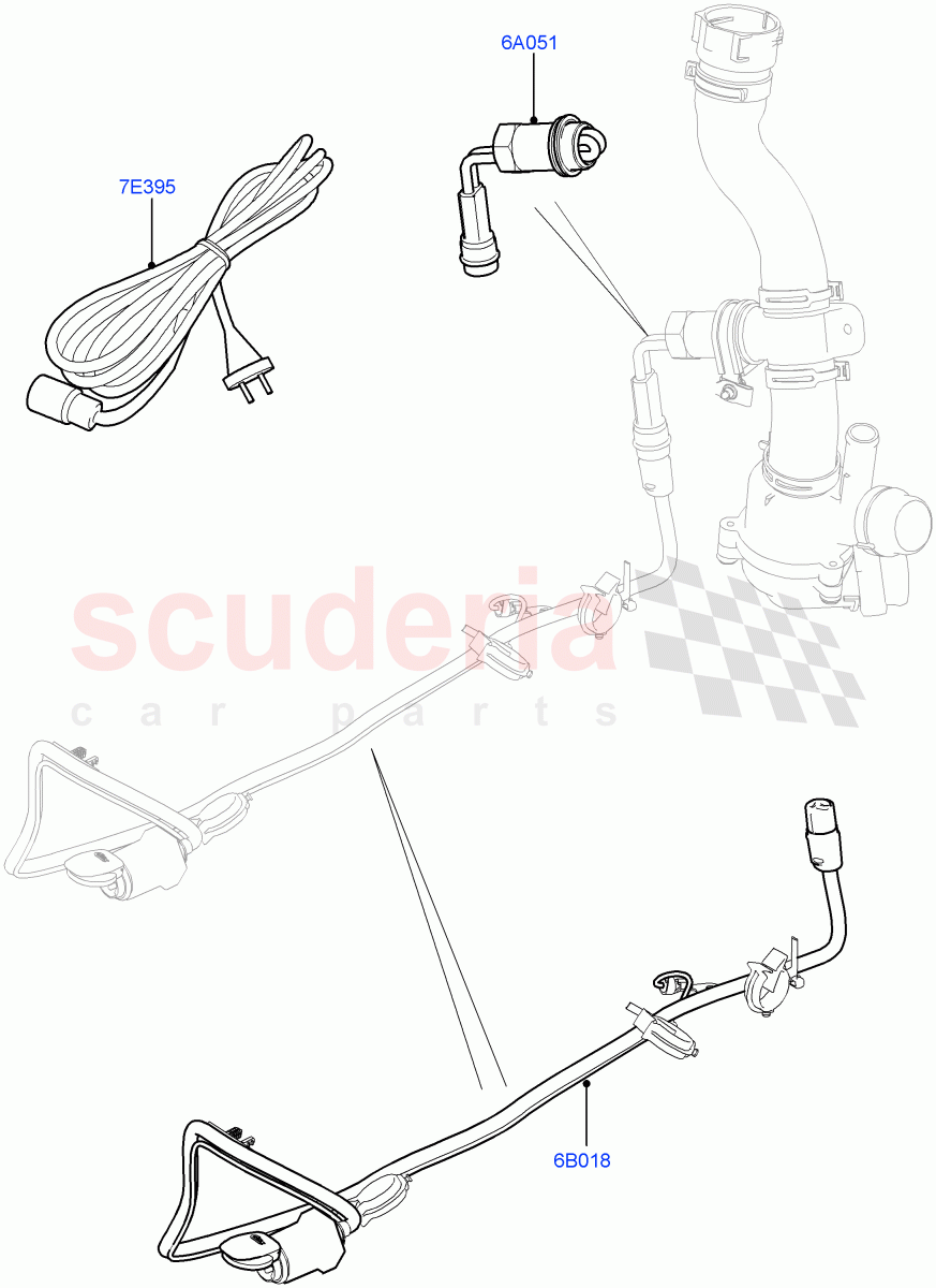 Engine Heater(3.0 V6 D Gen2 Mono Turbo,(+)"CDN/MEX/USA",Immersion Heater - 700W / 110V,3.0 V6 Diesel Electric Hybrid Eng,3.0 V6 D Gen2 Twin Turbo)((V)FROMGA000001) of Land Rover Land Rover Range Rover (2012-2021) [3.0 Diesel 24V DOHC TC]