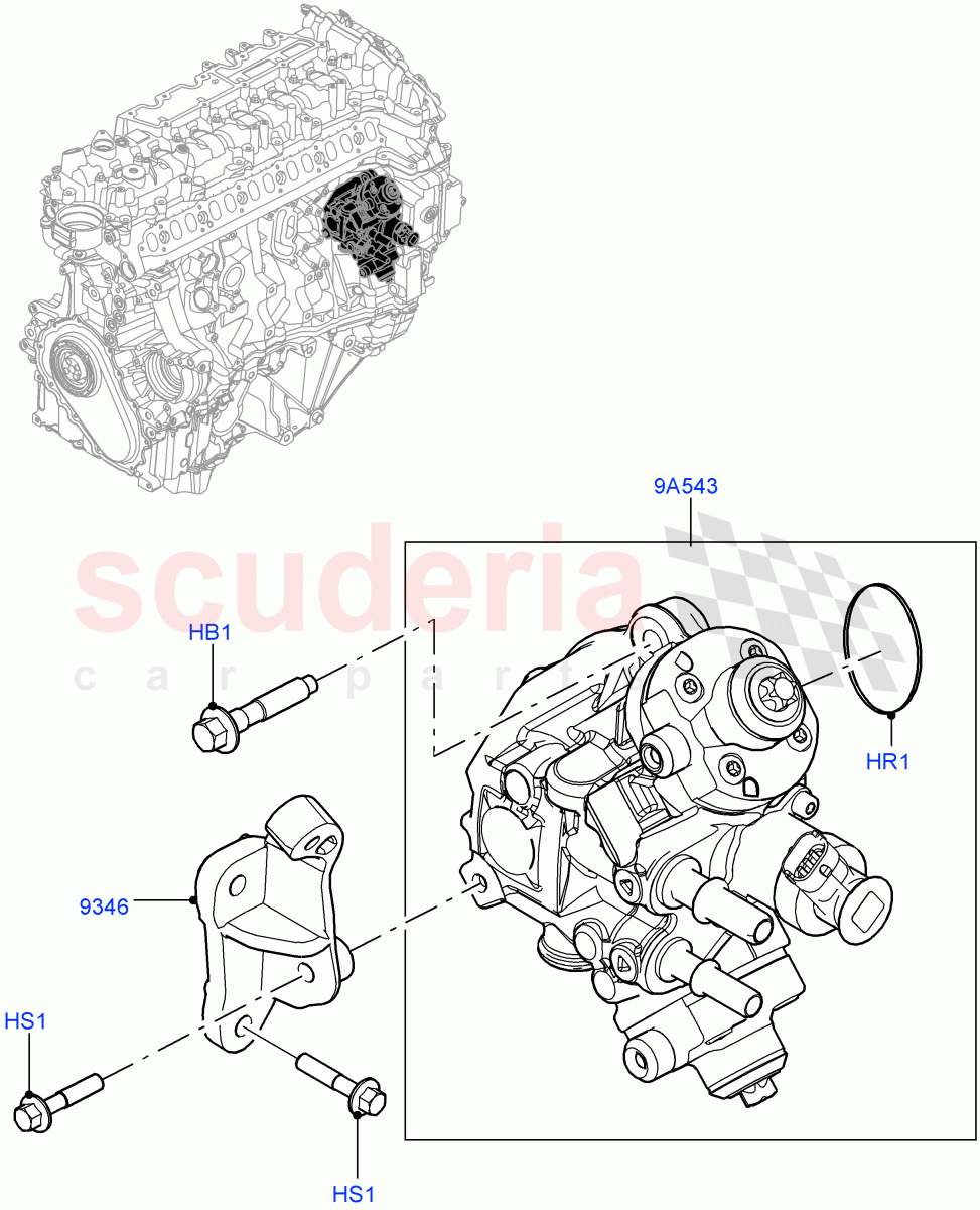 Fuel Injection Pump - Diesel(3.0L AJ20D6 Diesel High) of Land Rover Land Rover Range Rover (2022+) [3.0 I6 Turbo Diesel AJ20D6]