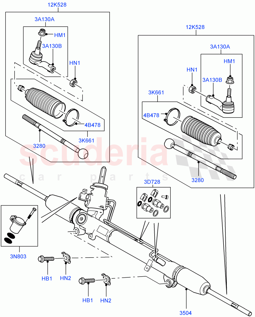 Steering Gear((V)FROMAA000001) of Land Rover Land Rover Range Rover Sport (2010-2013) [5.0 OHC SGDI NA V8 Petrol]