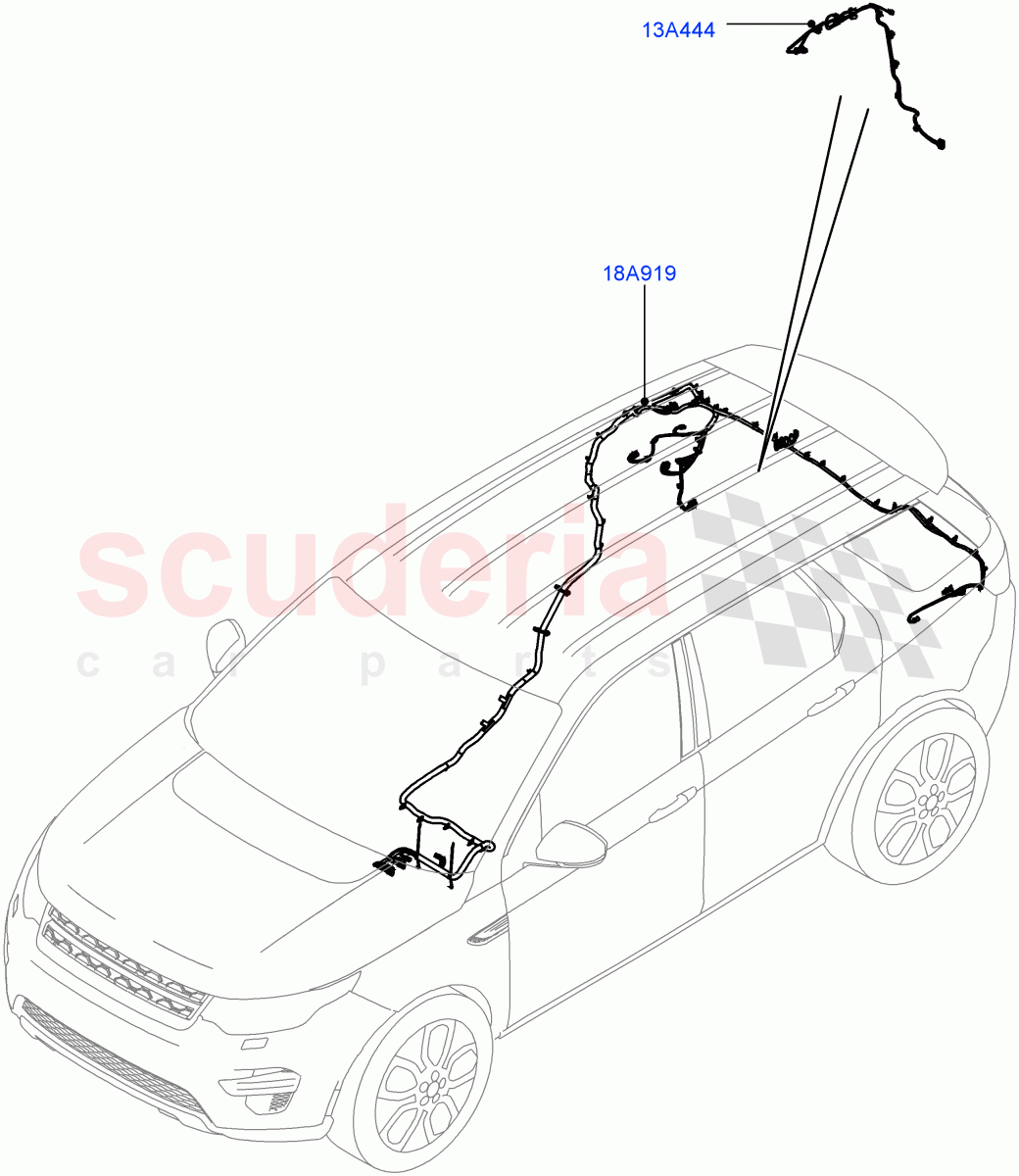 Electrical Wiring - Body And Rear(Audio/Navigation/Entertainment)(Changsu (China))((V)FROMFG000001) of Land Rover Land Rover Discovery Sport (2015+) [2.0 Turbo Diesel]