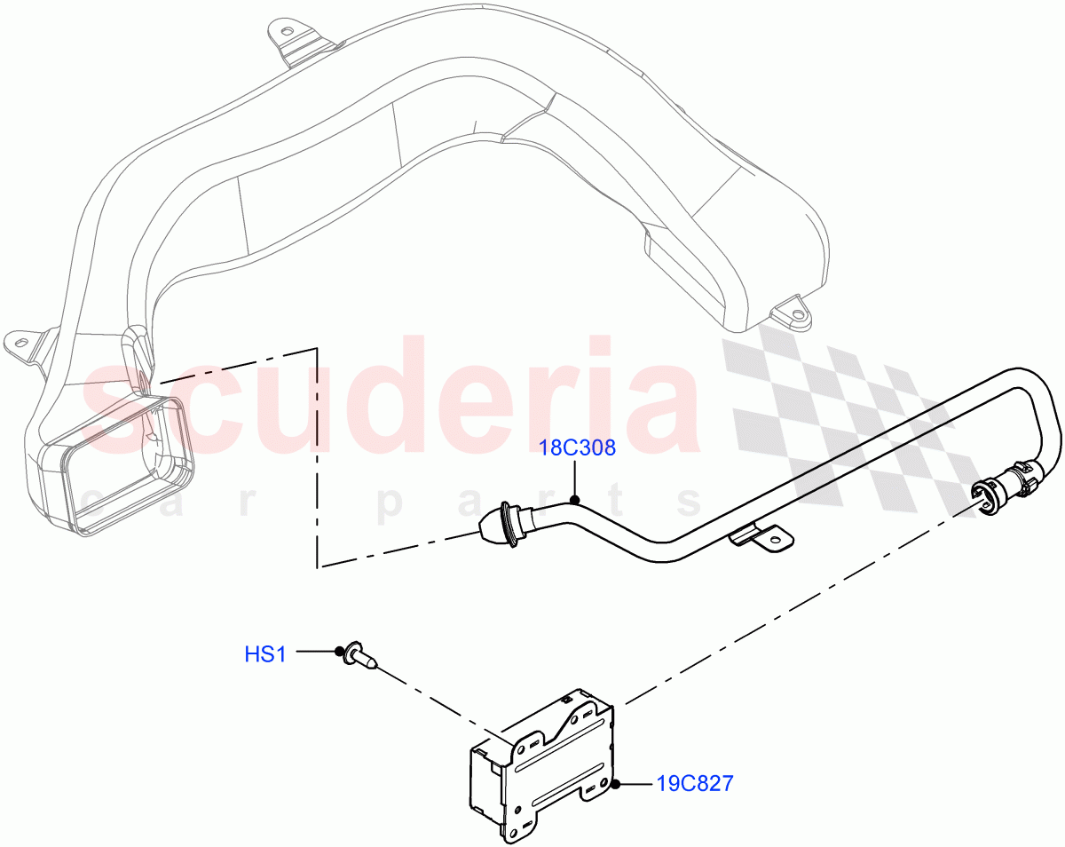 Heater/Air Cond.External Components (Ioniser) (Halewood (UK), Cabin Air Quality Ionisation, Air Purge Ionisation / PM2.5) of Land Rover Land Rover Range Rover Evoque (2019+) [2.0 Turbo Diesel AJ21D4]