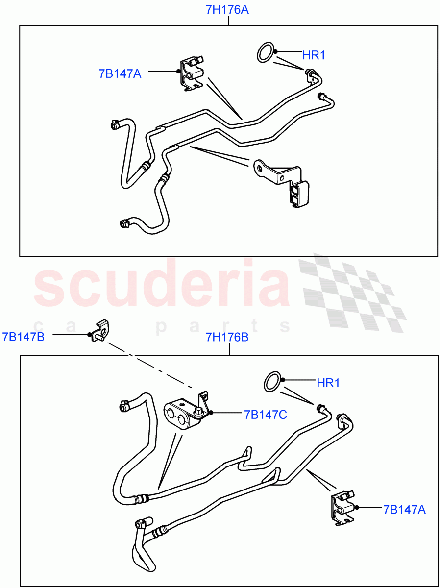 Transmission Cooling Systems(Cologne V6 4.0 EFI (SOHC),6 Speed Auto ZF 6HP26 Steptronic,Lion Diesel 2.7 V6 (140KW))((V)FROMAA000001) of Land Rover Land Rover Discovery 4 (2010-2016) [4.0 Petrol V6]