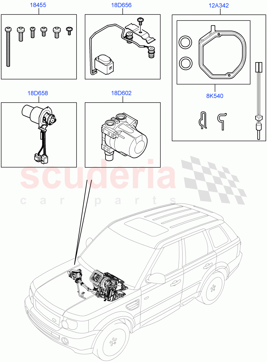 Auxiliary Fuel Fired Pre-Heater(Page C)(With Fuel Fired Heater)((V)FROMAA000001) of Land Rover Land Rover Range Rover Sport (2010-2013) [5.0 OHC SGDI NA V8 Petrol]