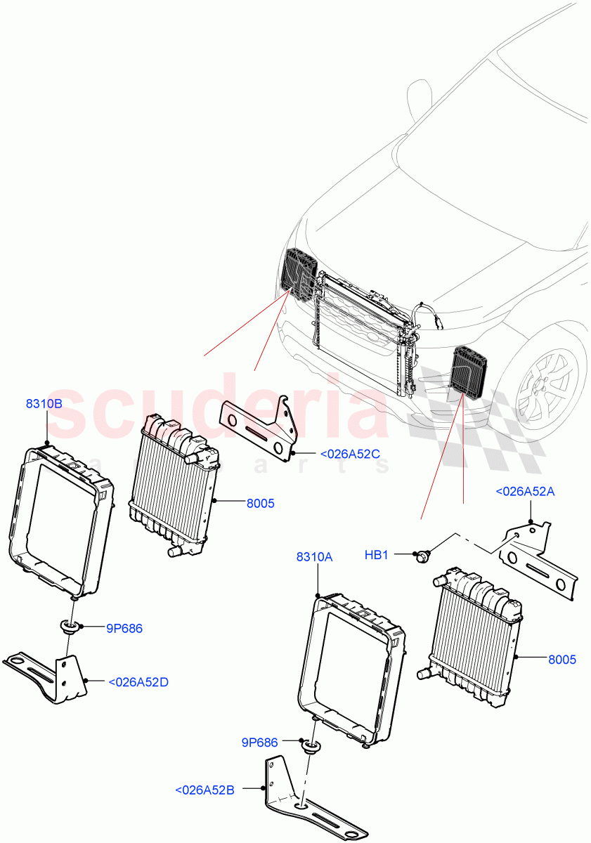 Radiator/Coolant Overflow Container(2.0L AJ20P4 Petrol High PTA,Halewood (UK),Extra High Engine Cooling) of Land Rover Land Rover Range Rover Evoque (2019+) [2.0 Turbo Petrol AJ200P]