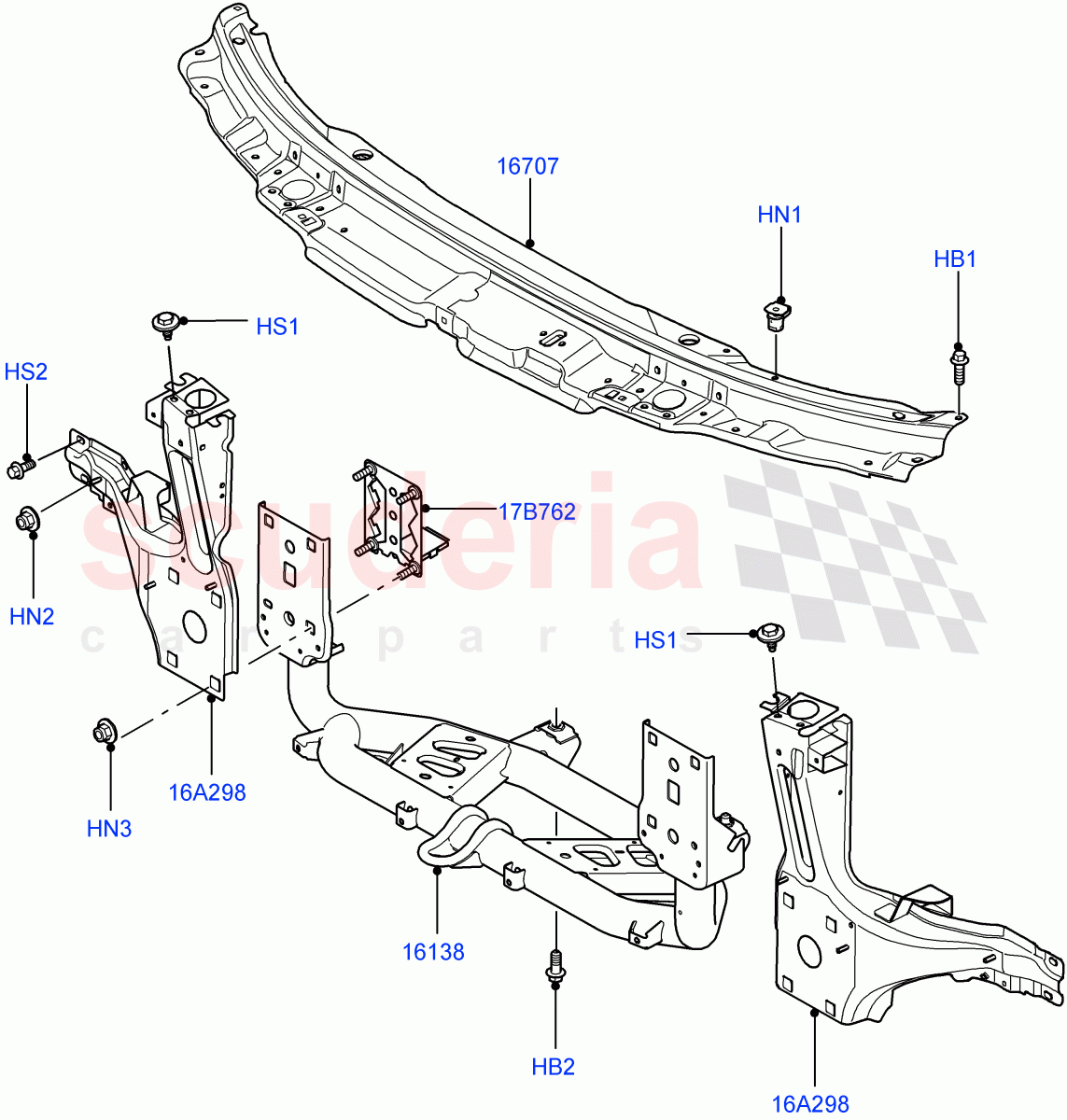 Front Panels, Aprons & Side Members(Front Panel)((V)FROMAA000001) of Land Rover Land Rover Range Rover (2010-2012) [3.6 V8 32V DOHC EFI Diesel]