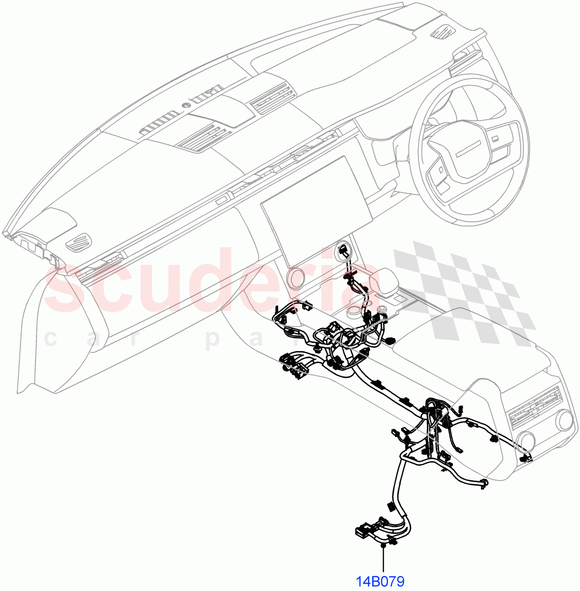 Center Console Harness of Land Rover Land Rover Range Rover (2022+) [4.4 V8 Turbo Petrol NC10]