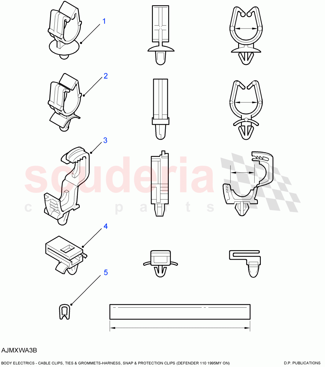 Harness, Snap & Protection Clips ((V) FROM7A000001) of Land Rover Land Rover Defender (2007-2016)