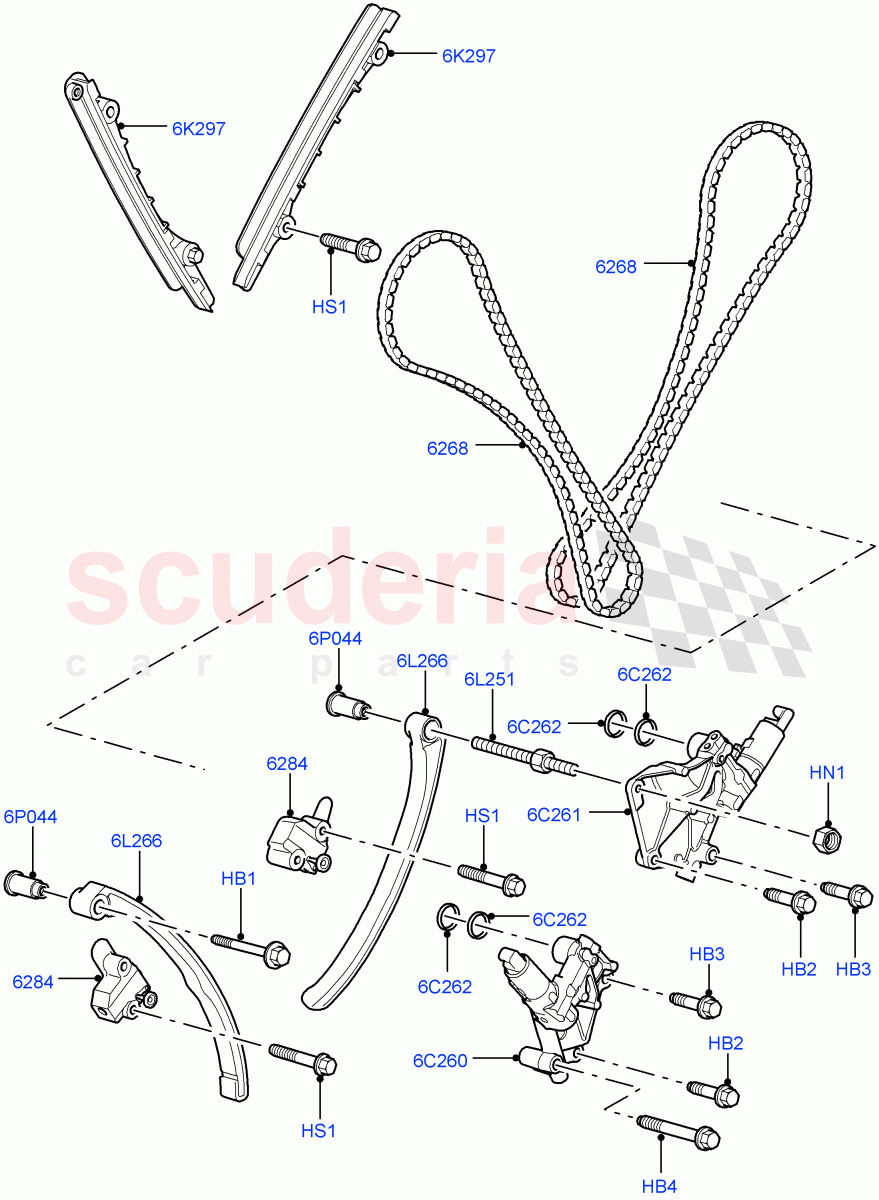 Timing Gear(Lower)(AJ Petrol 4.4 V8 EFI (220KW)) of Land Rover Land Rover Range Rover Sport (2005-2009) [4.4 AJ Petrol V8]