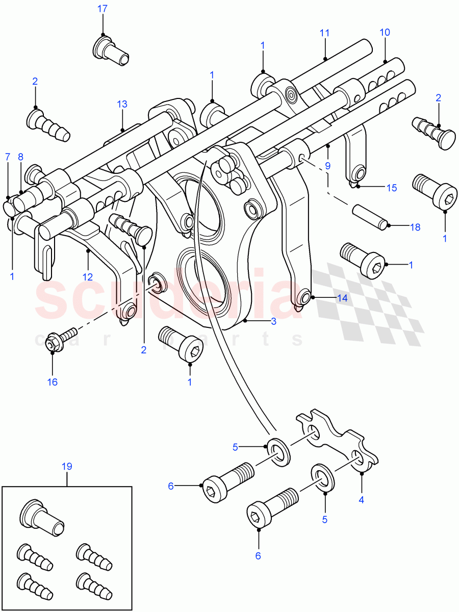 Manual Transmission Gear Shift((V)FROM7A000001) of Land Rover Land Rover Defender (2007-2016)