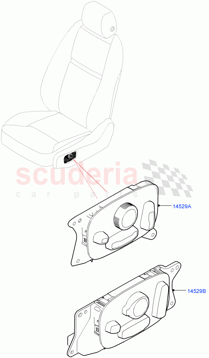 Switches(Seats)(Halewood (UK))((V)TOLH999999) of Land Rover Land Rover Range Rover Evoque (2019+) [2.0 Turbo Diesel AJ21D4]