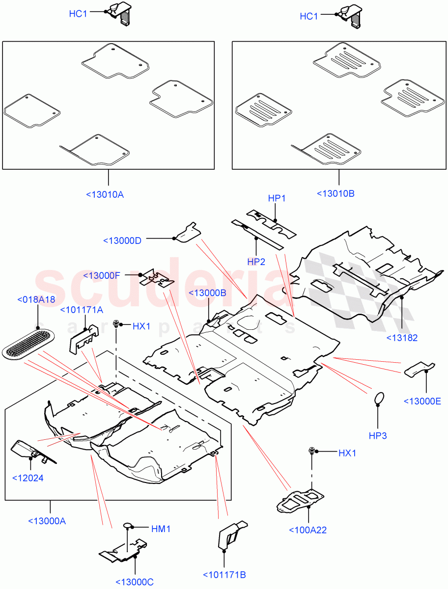 Floor Trim(Halewood (UK)) of Land Rover Land Rover Discovery Sport (2015+) [2.0 Turbo Diesel]