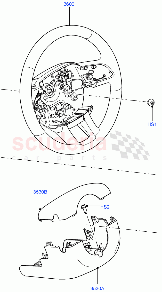 Steering Wheel(Halewood (UK)) of Land Rover Land Rover Range Rover Evoque (2012-2018) [2.2 Single Turbo Diesel]