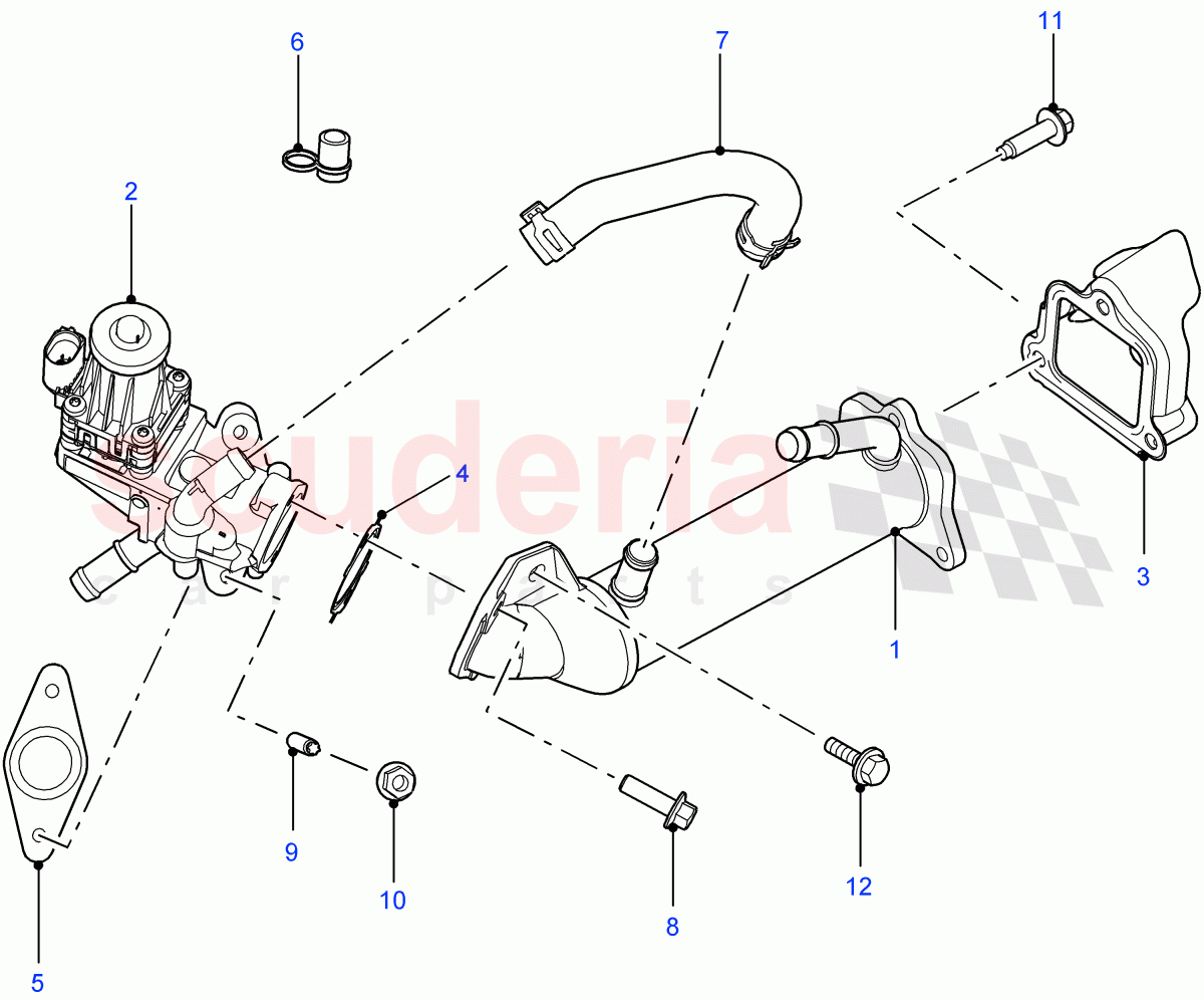 Exhaust Gas Recirculation((V)FROMCA000001) of Land Rover Land Rover Defender (2007-2016)