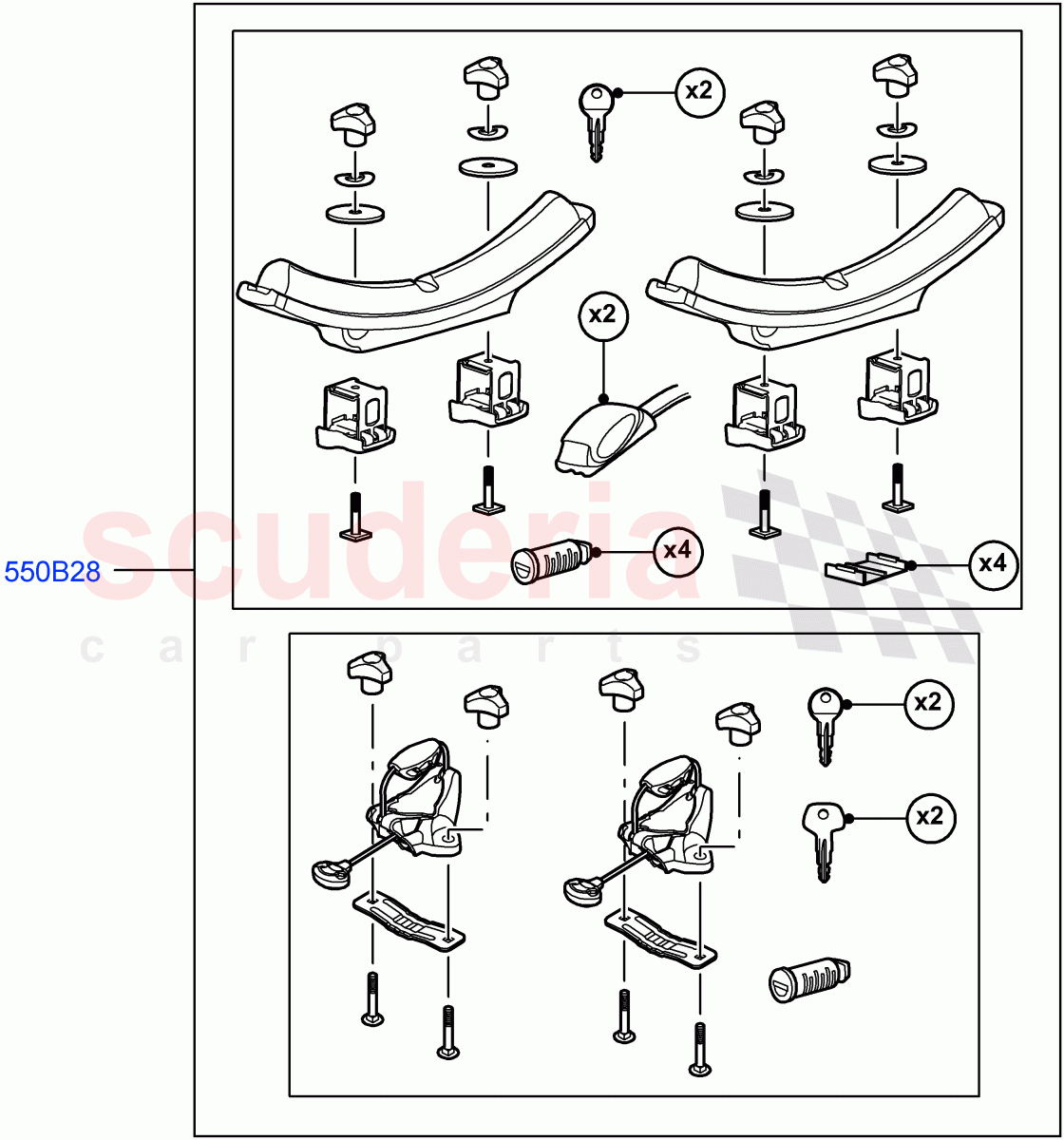 Carriers & Boxes(Canoe Carrier) of Land Rover Land Rover Range Rover (2022+) [4.4 V8 Turbo Petrol NC10]