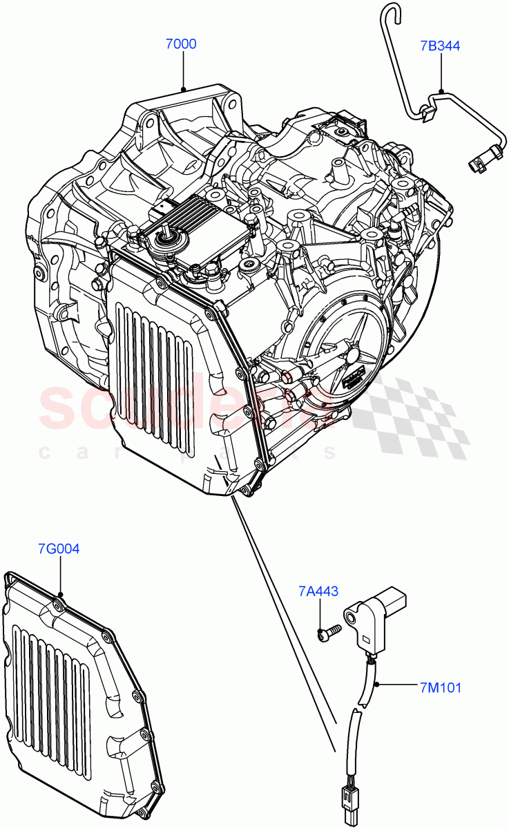 Auto Trans Assy & Speedometer Drive(6 Speed Auto AWF21 AWD) of Land Rover Land Rover Range Rover Evoque (2012-2018) [2.0 Turbo Petrol GTDI]