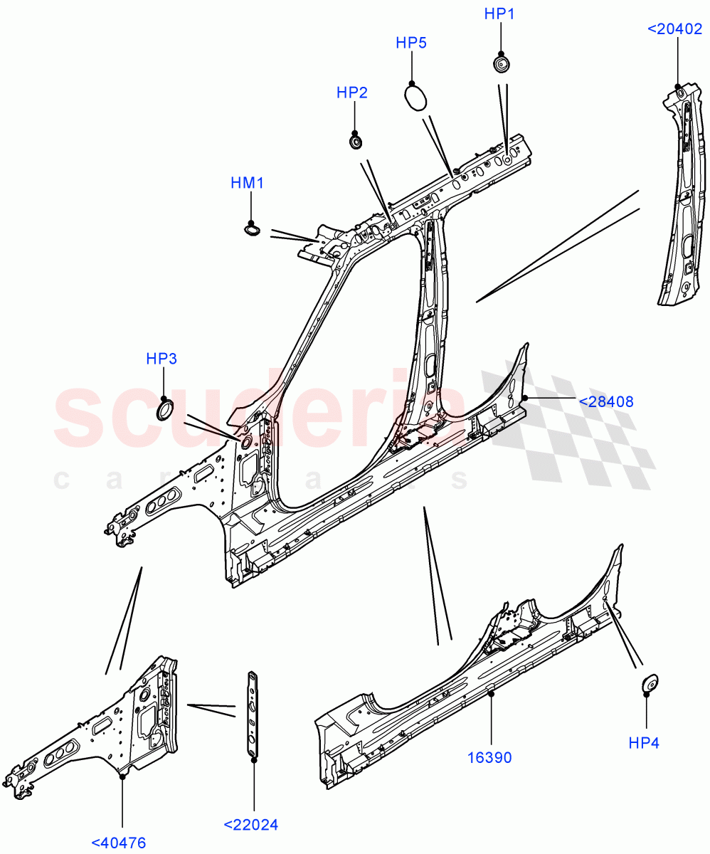 Side Panels - Inner(Inner - Front) of Land Rover Land Rover Range Rover Sport (2014+) [3.0 DOHC GDI SC V6 Petrol]