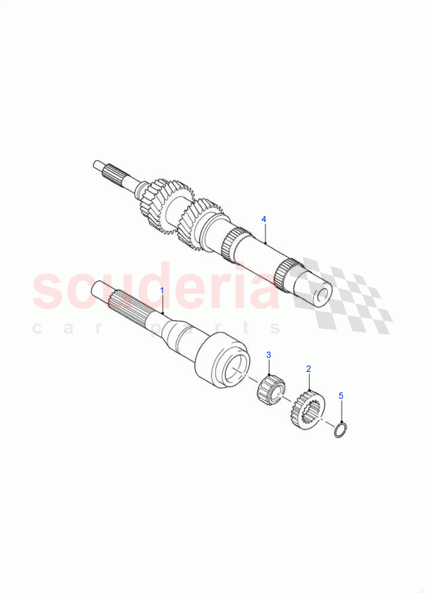 Input Shaft, Gear Sets & Bearings((V)FROM7A000001) of Land Rover Land Rover Defender (2007-2016)