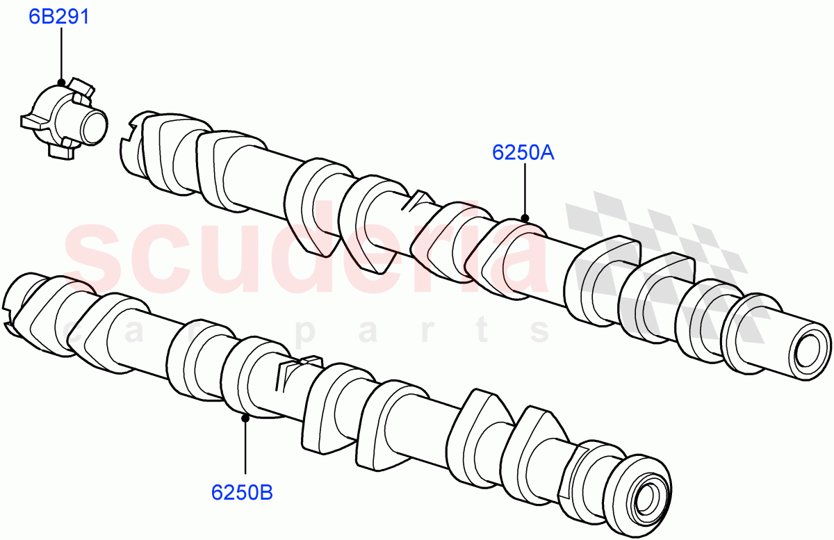 Camshaft(AJ Petrol 4.2 V8 Supercharged) of Land Rover Land Rover Range Rover Sport (2005-2009) [4.2 Petrol V8 Supercharged]