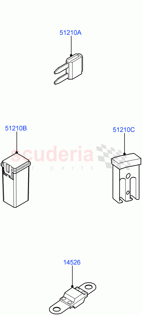 Fuses, Holders And Circuit Breakers of Land Rover Land Rover Range Rover Sport (2014+) [2.0 Turbo Petrol GTDI]